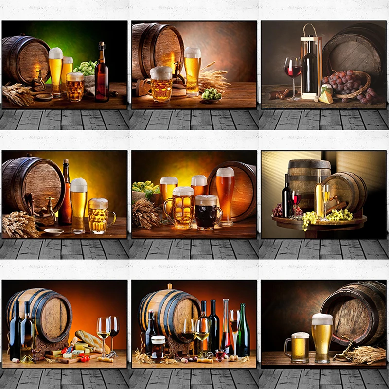 Wine In Beer Bottle - Kitchen Bar Red Wine Grape Beer
