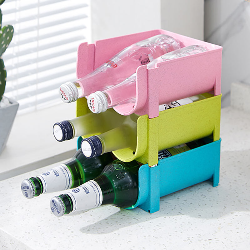 Wine Beer Fridge Cabinet - 1/3PCS-Kitchen Organizer Refrigerator Rack Shelf Can