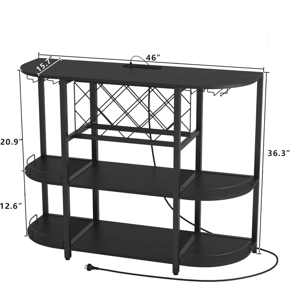 Black 3-Tier Coffee Table with - огляд і ціна Wine & Beer Packages