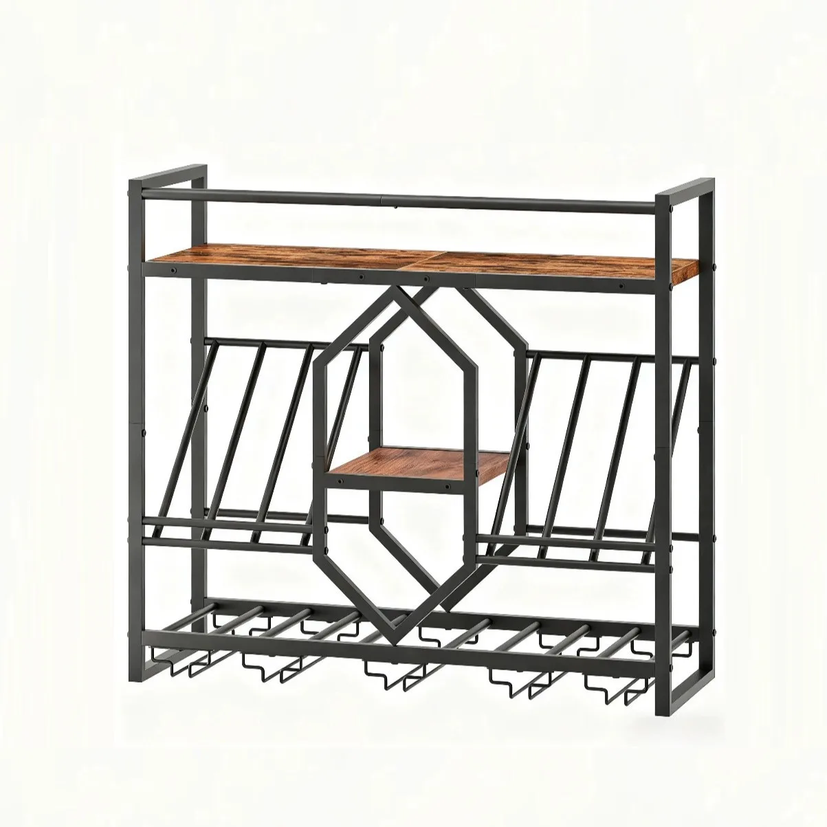 Wrought iron bar wine rack, wa - огляд і ціна Wine Rack Wall Mount