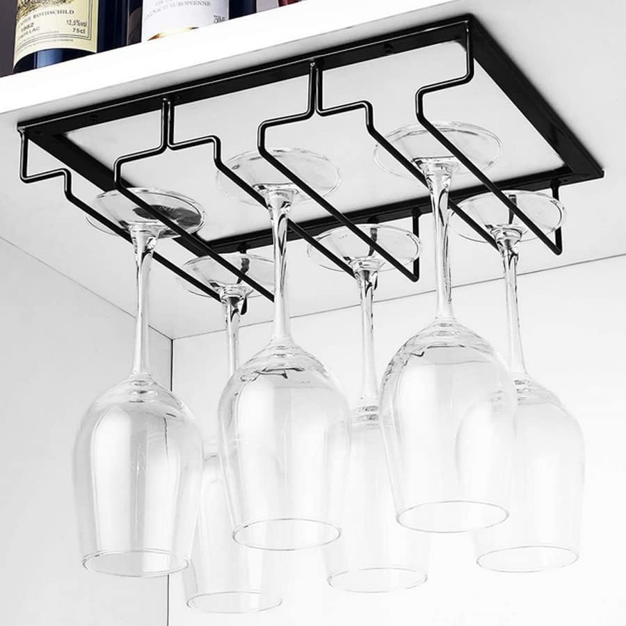 1Pc Retro Wine Glass Rack Unde - огляд і ціна Wine Rack Wall Mount