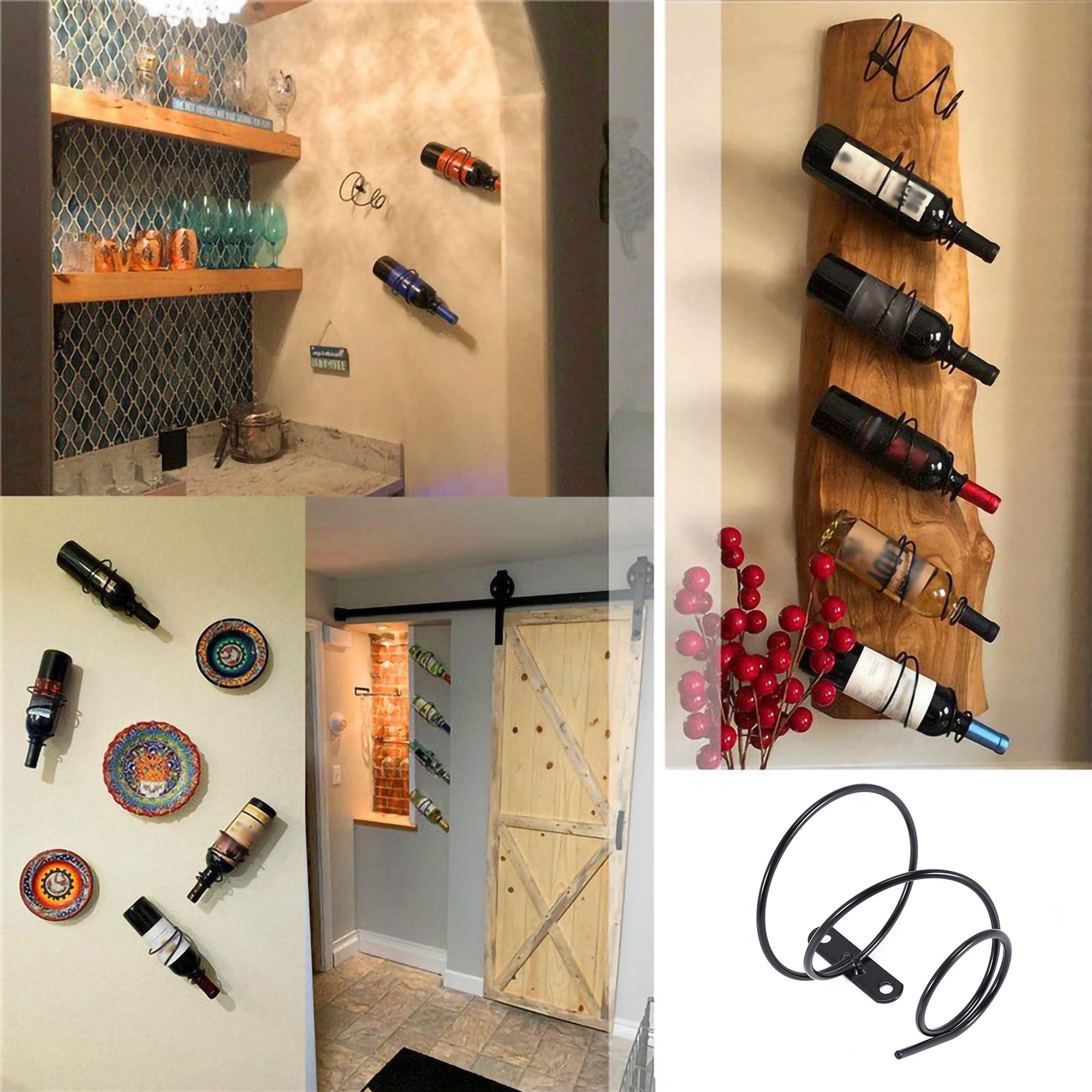 24-Hour Delivery 3Pack Simple  - огляд і ціна Wine Rack Wall Mount