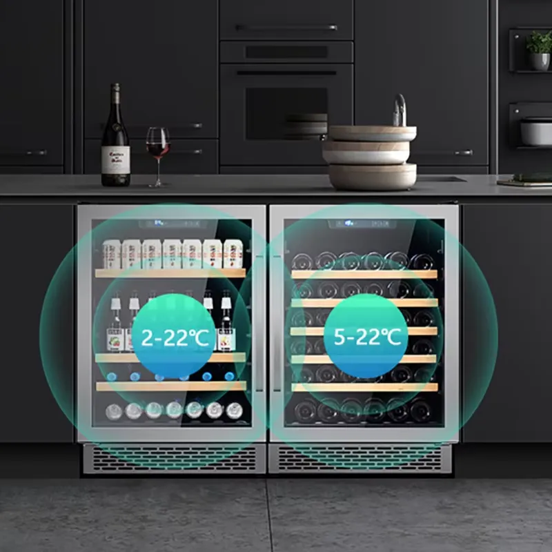 48 Bottle Wine Fridge Dual Gla - огляд і ціна Wine Beer Fridge Dual Zone