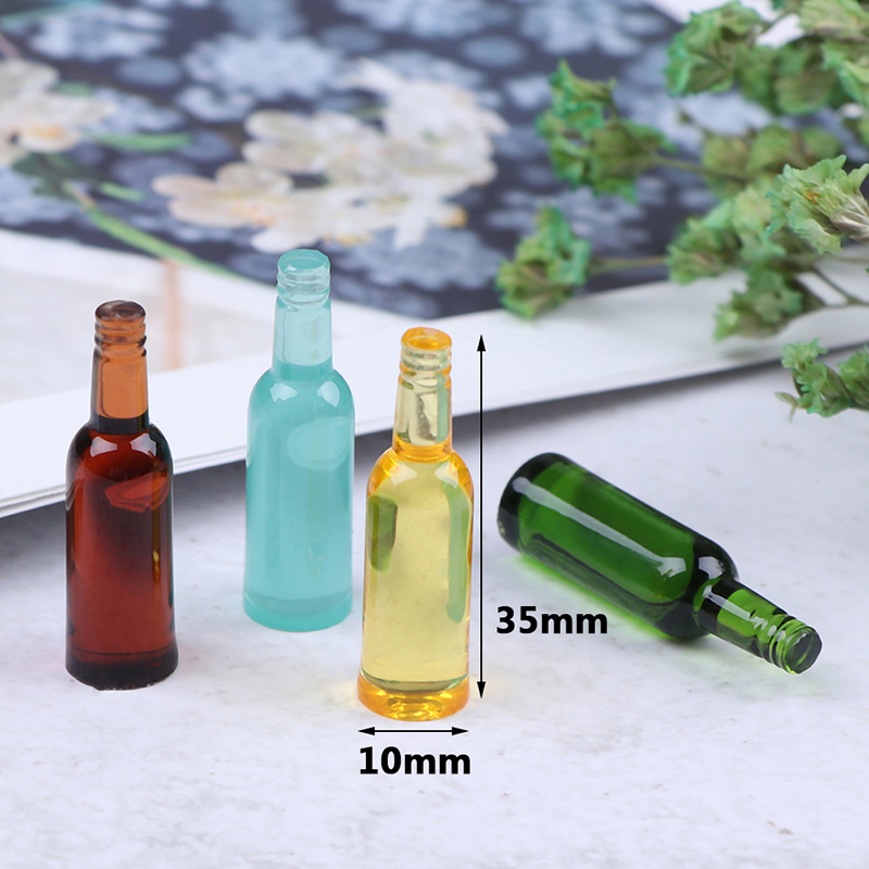 6pcs 1:12 Dollhouse Miniature  - огляд і ціна Wine In Beer Bottle