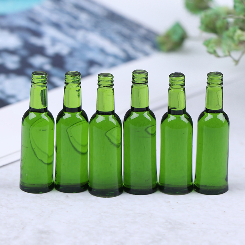 6pcs 1:12 Dollhouse Miniature  - огляд і ціна Wine In Beer Bottle