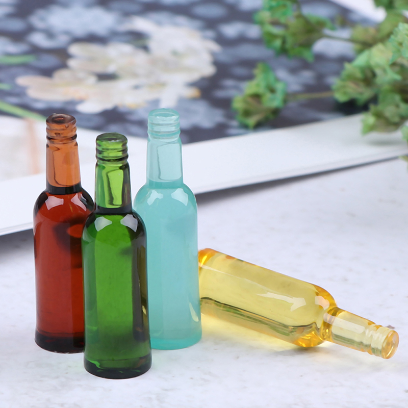 6pcs 1:12 Dollhouse Miniature  - огляд і ціна Wine In Beer Bottle