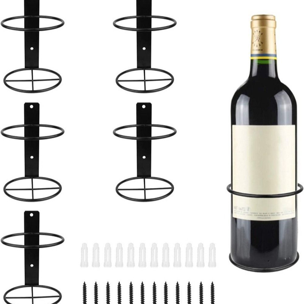 Iron Wall Mounted Wine Bottle  - огляд і ціна Wine Rack Wall Mount