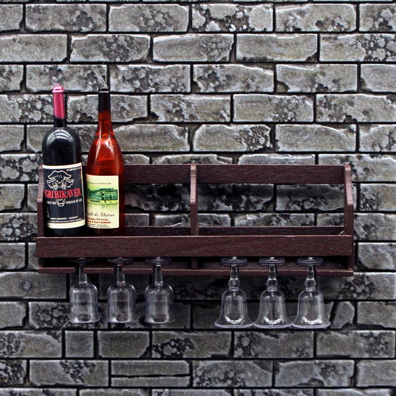 1Set Dollhouse Toy Simulation  - огляд і ціна Wine Rack Wall Mount