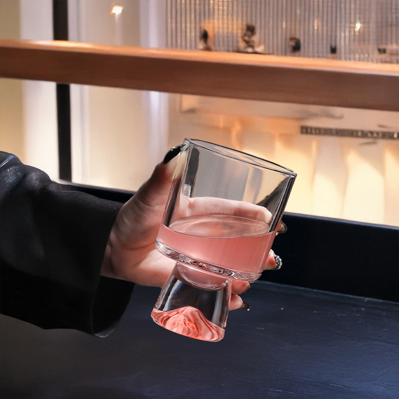 Pink Mountain Glass Cup, High- - огляд і ціна Wine Beer Foot
