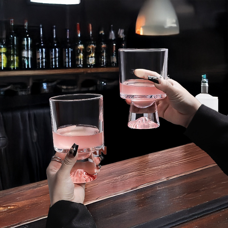 Pink Mountain Glass Cup, High- - огляд і ціна Wine Beer Foot