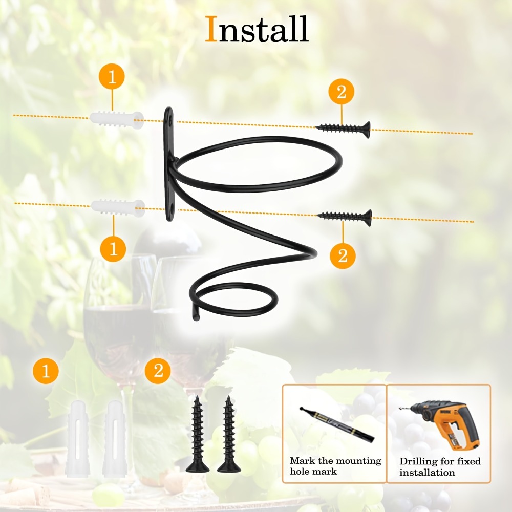 1PC Minimalist single-bottle w - огляд і ціна Wine Rack Wall Mount
