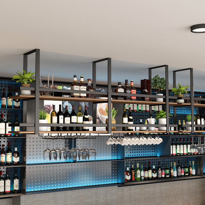 Simple metal wrought iron hang - огляд і ціна Wine Rack Wall Mount