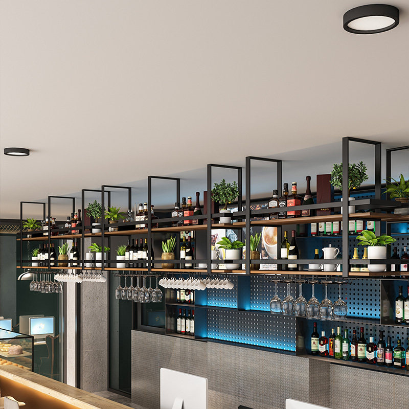 Simple metal wrought iron hang - огляд і ціна Wine Rack Wall Mount