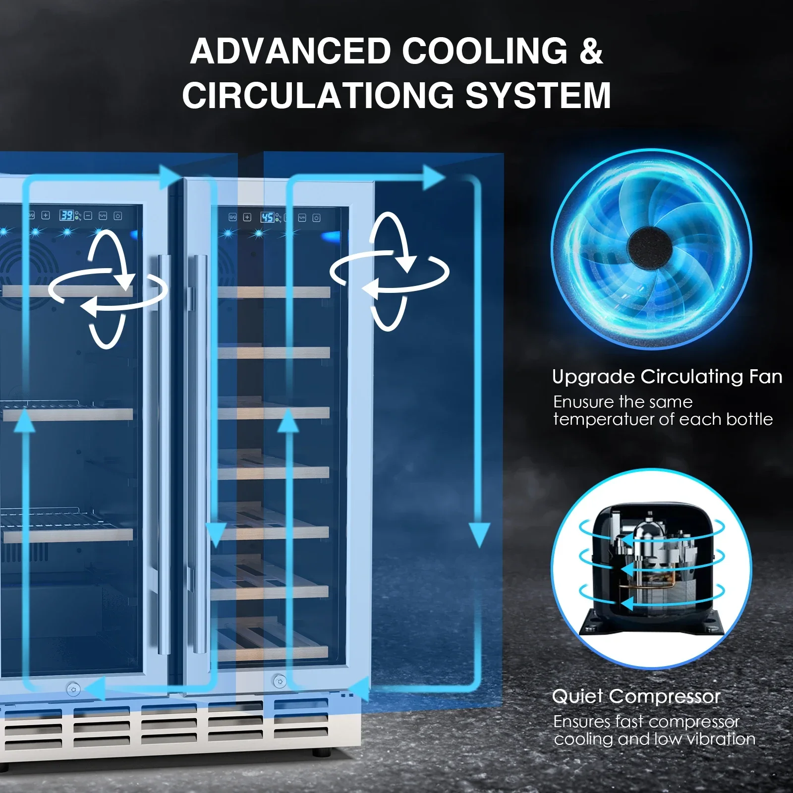 Wine and Beverage Refrigerator - огляд і ціна Wine Beer Fridge Dual Zone