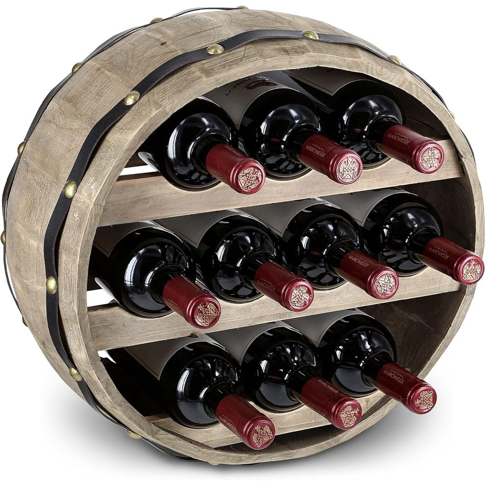 Natural Wood Industrial Wall M - огляд і ціна Wine Rack Wall Mount