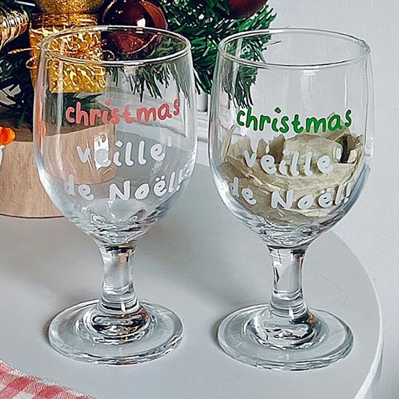 Vintage Letters Printed Glass  - огляд і ціна Wine Beer Foot